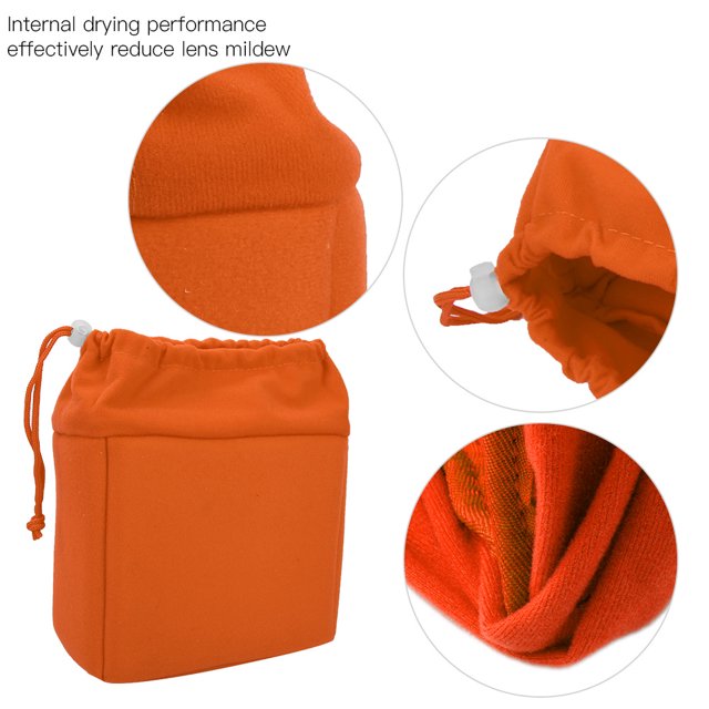 Partition Camera Padded Bag,Nylon Waterproof Shockproof Camera Insert Bag With Adjustable Drawstring ,Specially For DSLR Camera And Lens