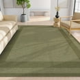 thumbnail image 4 of Well Woven Apollo Flatwoven Solid Color Plain Border Flatweave 5'3" x 7'3" Area Rug Green, 4 of 7