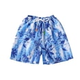 thumbnail image 3 of SROBPTY Little Boys Swimsuit Bottoms Print Drawstring Swim Shorts Bathing Trunks for 6M-12Y, 3 of 5
