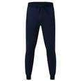 thumbnail image 3 of Quealent Casual Pants Men Big and Tall Men's Straight Fit Flat Front Chino Pant (Navy,S), 3 of 4