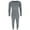 Dark Grey, variant on CTM Insulated Thermal Underwear Long Sleeve and Pant Set by Wootie (Men Big & Tall)