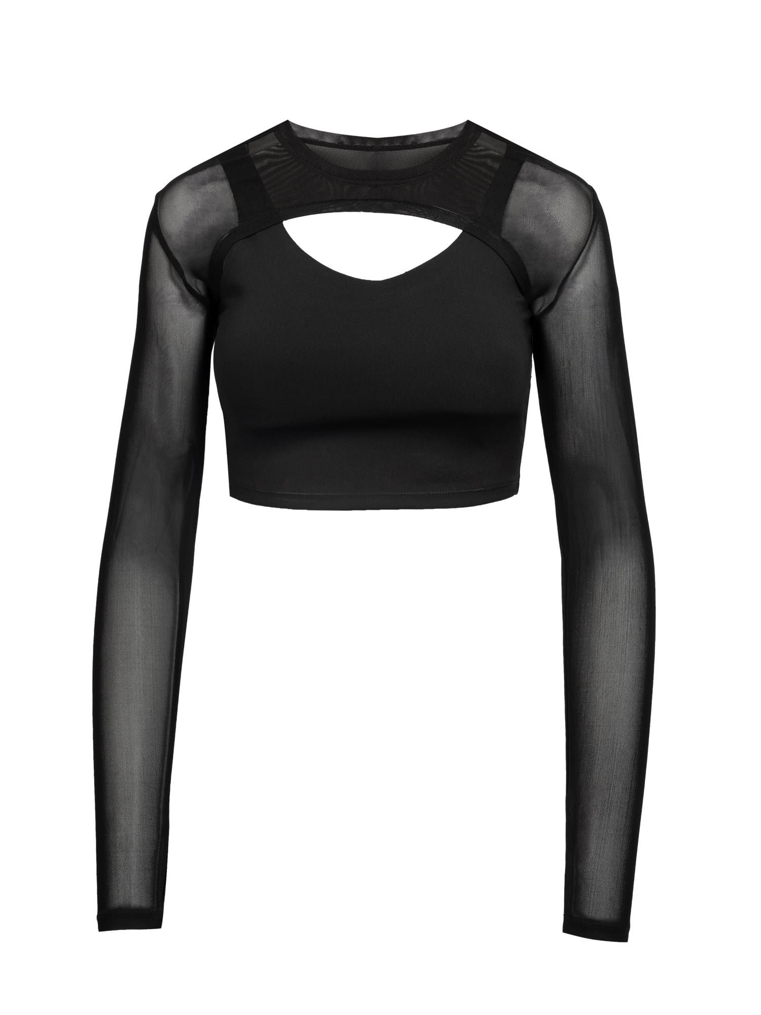 Jessica Simpson Women’s Long Sleeve Mesh Top, Sizes XS-XXXL