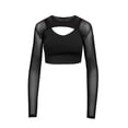 thumbnail image 4 of Jessica Simpson Women’s Long Sleeve Mesh Top, Sizes XS-XXXL, 4 of 4
