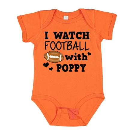 

Inktastic I Watch Football with My Poppy Gift Baby Boy Bodysuit