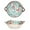 F, variant on Tableware Suitable for family daily life Pasta Bowl Dinnerware For Kitchen With Double Handles Rustic Porcelain Pasta Bowl Japanese For Cereal Pasta Ramen Salad And Soup Underglaze Print