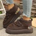 thumbnail image 6 of Bnwani Boots for Women,Winter Boots,Round Toe,Stability,Non-slip,Warm,Coffee,40(US:7.5), 6 of 8