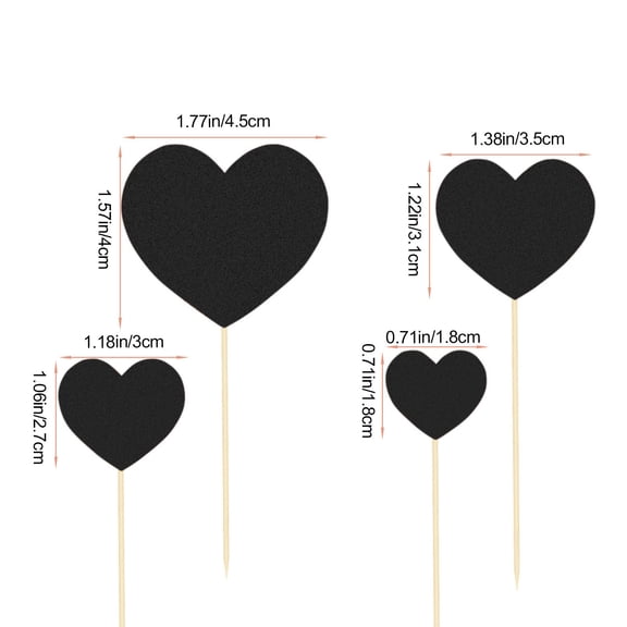 Valentines Day Cake Decoration, Glitter Paper Heart Flags, 20 Pack Party Cake Toppers, Multicolor Durable Paper Toothpick Picks