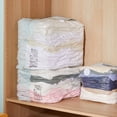 thumbnail image 3 of Sac Économiseur d'Espace de Voyage Enroulable Compression Sans Pompe Réutilisable sous Vide Vêtements Sac de Rangement de Voyage Articles pour la Maison, 3 of 7