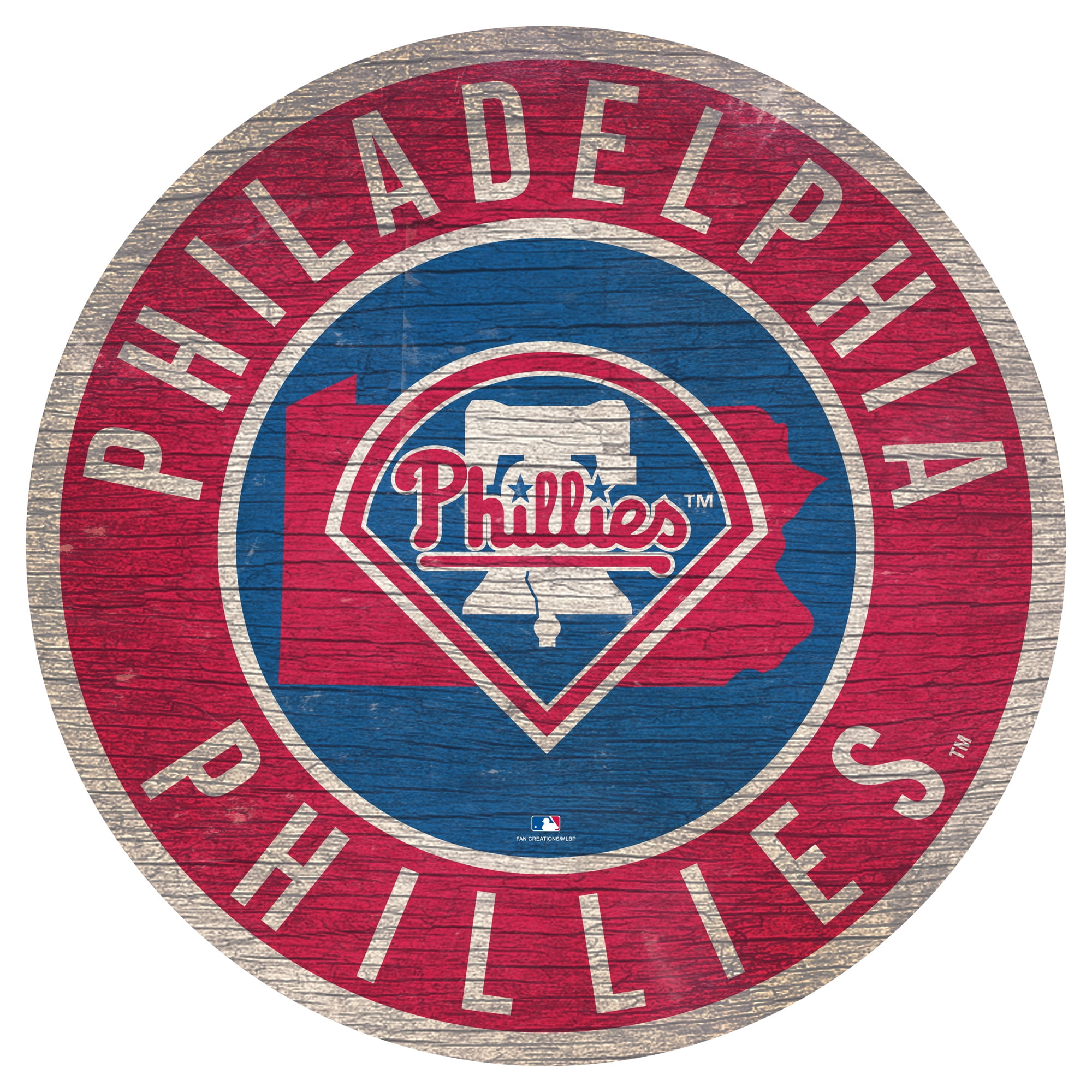 Philadelphia Phillies 12'' x 12'' State Circle Sign - No Size