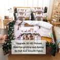 thumbnail image 4 of Bedroom 3PCS Single Twin Full Double King 3D Linens Bed Case Pillow Comforter Quilt Cover Duvet Set Bedding Christmas, 4 of 7