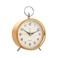 thumbnail image 4 of Reloj despertador silencioso Strade Fareast Limited de metal con luz nocturna naranja, 4 of 8