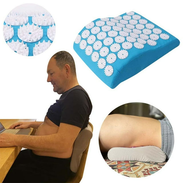 Coussin de Massage Acupuncture pour Cou et Taille Coussin de Relaxation Thérapeutique Design Carré
