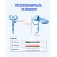 thumbnail image 5 of Ziediop Silicone Pencil Grip, Blue, 4 Count, 5 of 5