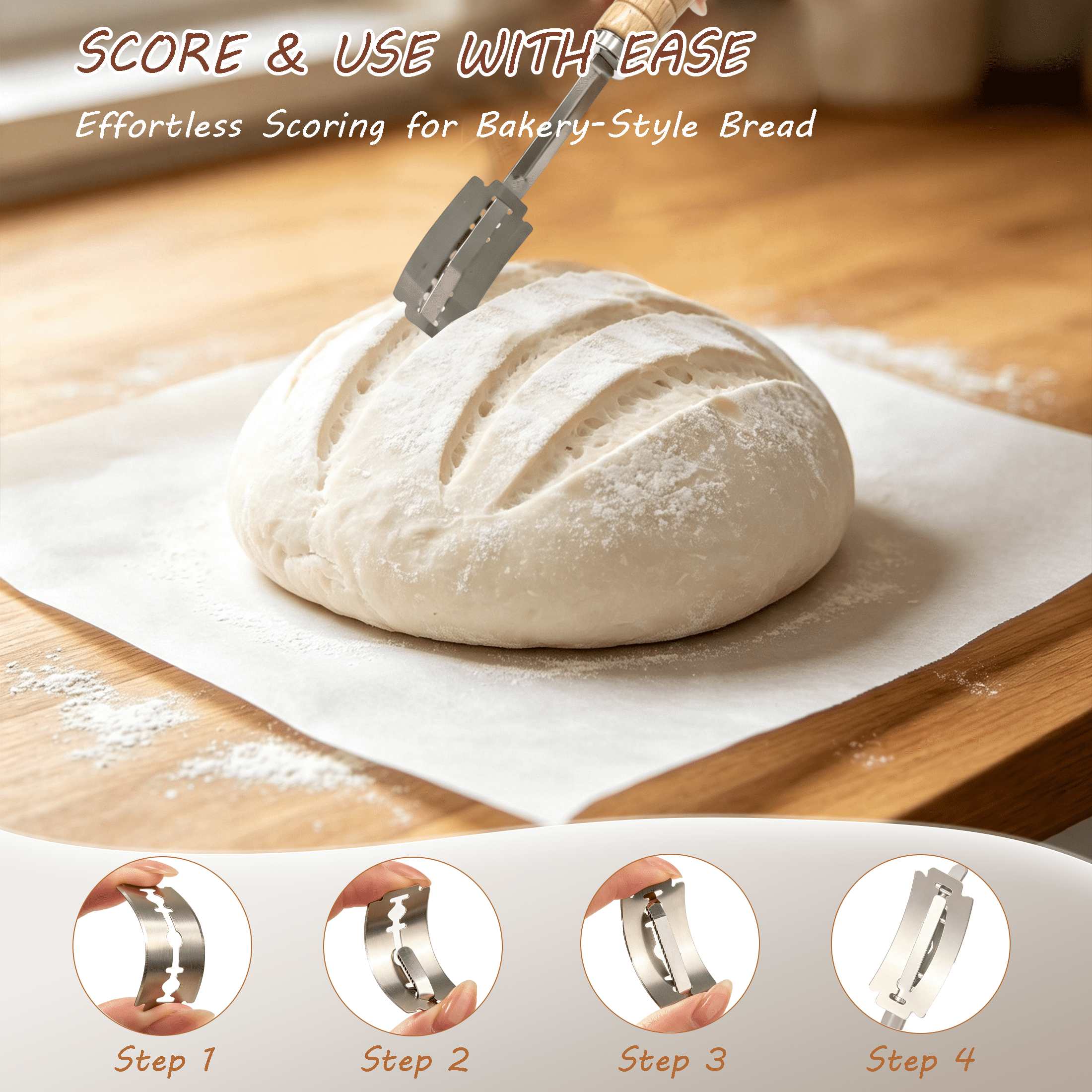 GARITIN Sourdough Starter Kit, Complete Bread Making Kit with Banneton Proofing Baskets, Sourdough Bread Baking Supplies & Sourdough Tools Set