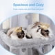 thumbnail image 4 of Cat Tree Tower Hey-brother MPJ070W para gatos adultos, color gris claro, 4 of 9