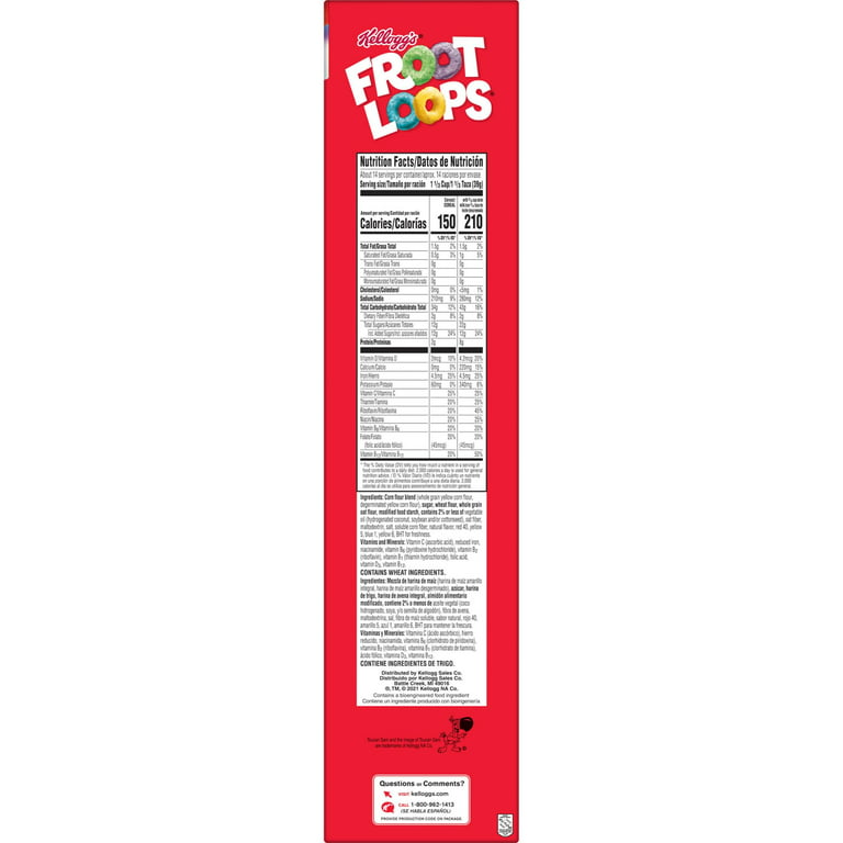 Cold Breakfast Cereal Family Size