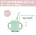 thumbnail image 4 of Melii 3-in-1 Silicone Sippy Cup for Babies and Toddlers, 5.4 oz / 160 ml, 4 of 4