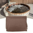 thumbnail image 3 of Hot Tub Cover,Outdoor Square Tub Hot Bath Tub Cover Dustproof Tub Cover Smooth Operation, 3 of 10