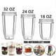 thumbnail image 2 of Replacement Parts 18oz/24oz/32oz Cups for NutriBullet 600w 900W, 2 of 5
