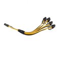 thumbnail image 5 of Cable divisor de alimentación shaofei para tarjeta gráfica GPU 2 unidades PCI-E 6 pines a 4 PCIE 6+2 pines negro y amarillo, 5 of 5