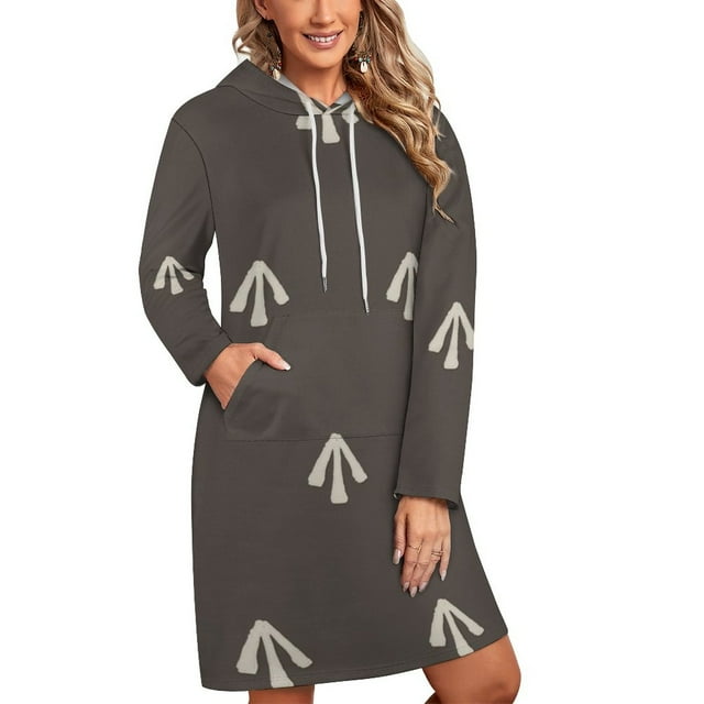 Holloway Robe d'Uniforme de Prison à Manches Longues pour Femmes Robe à Poche Mode Robes Droits des Femmes Prison