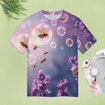 thumbnail image 5 of Lavender Women T-Shirt Classic O Neck T-Shirts Short-Sleeve Trendy Animal Print Design Tshirt Casual Clothing, 5 of 5