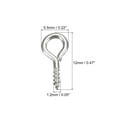 thumbnail image 2 of Tornillo ojo Pasadores Ganchos Mini Ojales Unique Bargains 500uds 5.5x12x1.2mm Plata Brillante, 2 of 5