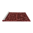 thumbnail image 2 of Ahgly Company Machine Washable Indoor Rectangle Abstract Red Modern Area Rugs, 6' x 9', 2 of 4