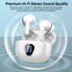 thumbnail image 5 of Auriculares inalámbricos BESNOOW Bluetooth 5.4 HiFi Stereo Blanco Púrpura, 5 of 6