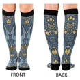 thumbnail image 4 of FORMRS Womens Knee High Socks Casual Long Thick Travel Daily Wear, 1 Pair, Yellow Forest Pattern, 4 of 6