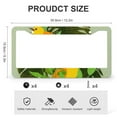 thumbnail image 3 of License Plate Frames Monstera Tropical Leaves Bird Standard Car Tag Cover Holder 2 Pcs Set Hawaiian Summer Tropical Quality Aluminum License Plate Frame Fits All Car, 3 of 6