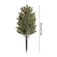 thumbnail image 2 of Artificial Christmas Pine Tree Stake with Realistic Cedar Branches and Pine Cones for Outdoor Yard, Porch, Pathways, and Garden Holiday Decoration, 2 of 5