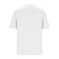 thumbnail image 6 of Ailaofu Womens Plus Size Tops Short Sleeve Shirts Crew Neck Dressy Casual Blouses Trendy Keyhole Tunic Top, 6 of 7