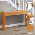 thumbnail image 6 of Convenience Concepts Northfield Entryway Hall Console Table/Desk, Light Burl, 6 of 7