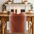 thumbnail image 2 of Ombre Brick Red Table Runner 72 Inches Long,Solid Color Gradient Minimalist Modern Kitchen Dining Burlap Linen Tablerunner for Small/Round/Square/Wedding/Coffee/Dining Table Party Home Décor 14 x 72, 2 of 9