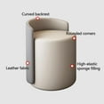 thumbnail image 5 of Swivel Vanity Stool Chair, Modern Round Ottoman Stool, Stool for Vanity, Vanity Chair with Back Vanity, Multifunctional Makeup Stool for Bedroom Living Room(Gray), Grey, 5 of 7
