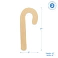 thumbnail image 2 of Candy Cane Wood Cutout, Unfinished Wood Cutout, Christmas Holiday Wood Cutouts, Candyland Party Decorations, Perfect as Wood Craft, 12 Inch, Pack of 25, by Woodpeckers, 2 of 5