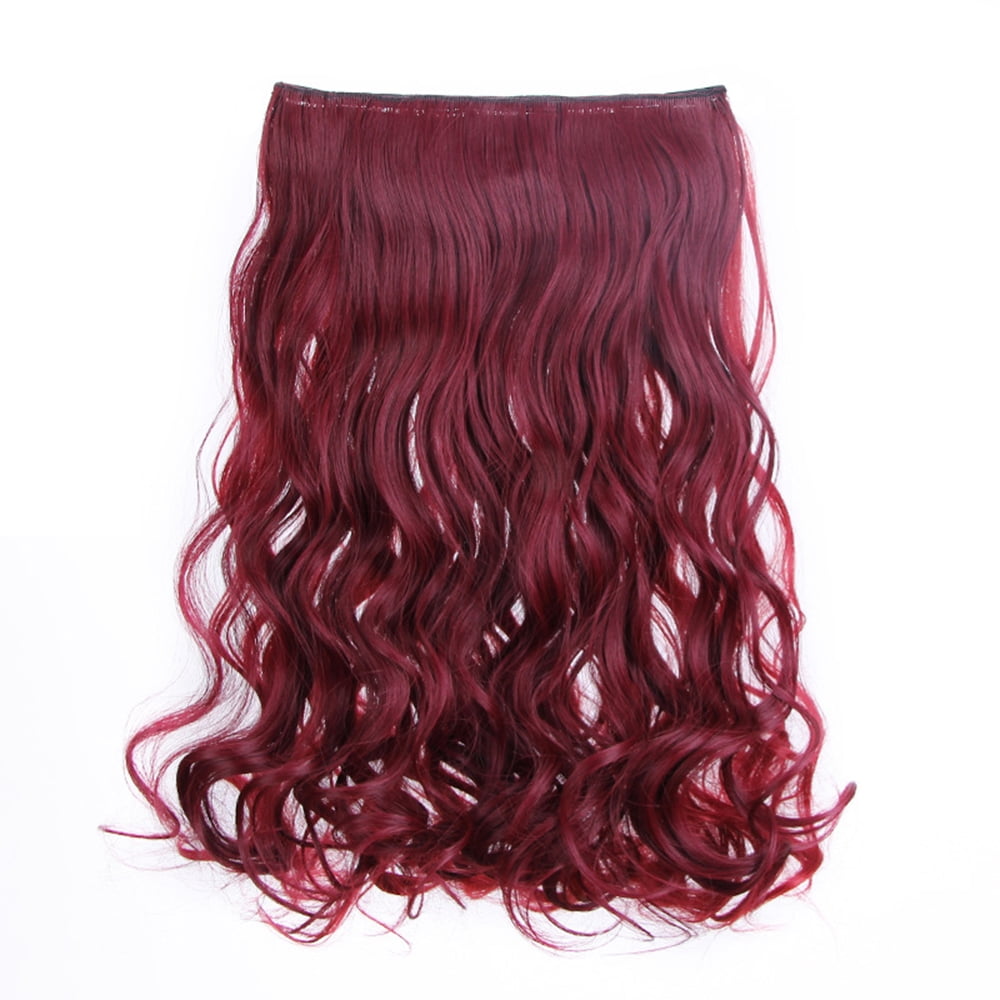 overzien hand keuken Secret 60cm Invisible One Piece Clip In Full Head Natural Curly Hair for  Women Lady Hairpiece Hair Extensions Brown - Walmart.com