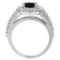 thumbnail image 2 of 10K White Gold Diamond Natural Black Onyx Engagement Ring Oval 10x8mm, size 9.5, 2 of 3