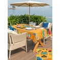 thumbnail image 5 of Outdoor Tablecloth with Umbrella Hole for Patio/Picnic/Party/Camping, Orange Cartoon Truck Waterproof Table Cloth Rectangle Table Cover Washable, Cute Engineering Vehicle (60"x 84"), 5 of 8