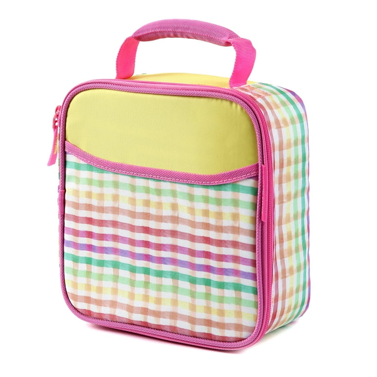 Arctic Zone Upright Reusable Lunch Box Combo with Accessories, Gingham 
