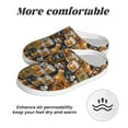 thumbnail image 6 of Xecao Vintage Bottles Print Cotton Slippers Fuzzy Warm Cozy Slippers Non Slip House Slippers For Indoor Outdoor Cotton Slippers House Slippers-35/36, 6 of 7