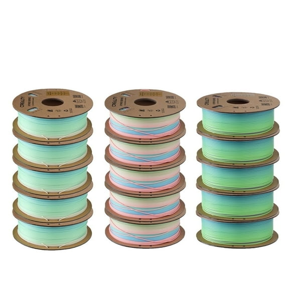 15 KG Creality Hyper Rainbow PLA 3D Printing Filament High-speed 1.75mm Vibrant Short & Long Gradients 3D Printer Filaments-Multicolor