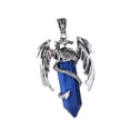 thumbnail image 4 of Collar Colgante Fernando Joyería Moda Antiguo Natural Azul Oscuro, 4 of 8