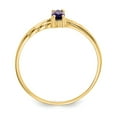 thumbnail image 2 of 14K Yellow Gold Ring Band with Stones (02) February Amethyst Marquise Purple, 2 of 5