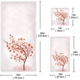 thumbnail image 3 of GZHJMY Stylish Love Tree with Hearts Leaves Valentine's Day Soft Decorative 3 Pieces Towels Set, 1 Bath Towel+1 Hand Towel+1 Washcloth, Multipurpose for Bathroom, Hotel, Gym, Spa and Kitchen, 3 of 5