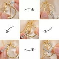 thumbnail image 3 of 925 Hammered Wedding Ring Holder Necklace, New Moon and Classic Style, 3 of 3