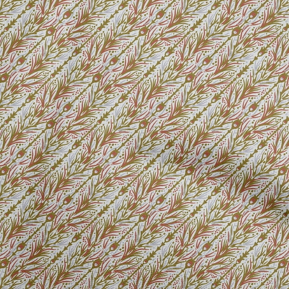 oneOone Cotton Flex Light Green Fabric Asian Dress Material Fabric Print Fabric By The Yard 40 Inch Wide