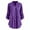 Purple, variant on LEAVINGSUO Fall Winter V Neck Long Tops for Women, Womens Tops Women Ladies Large Size Button Lace V Neck Long Sleeve Shirt Blous