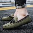 thumbnail image 6 of Men's Casual Loafers Slip On Leather Shoes Lightweight Driving Shoes Moccasins Classic Penny Loafer Flats Boat Shoes, 6 of 10